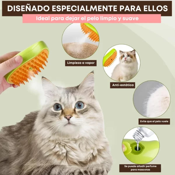 CEPILLO VAPORIZADOR PARA GATOS MIAUVAP® + ENVIO GRATIS